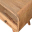 Mini Curved Media Unit - Oak