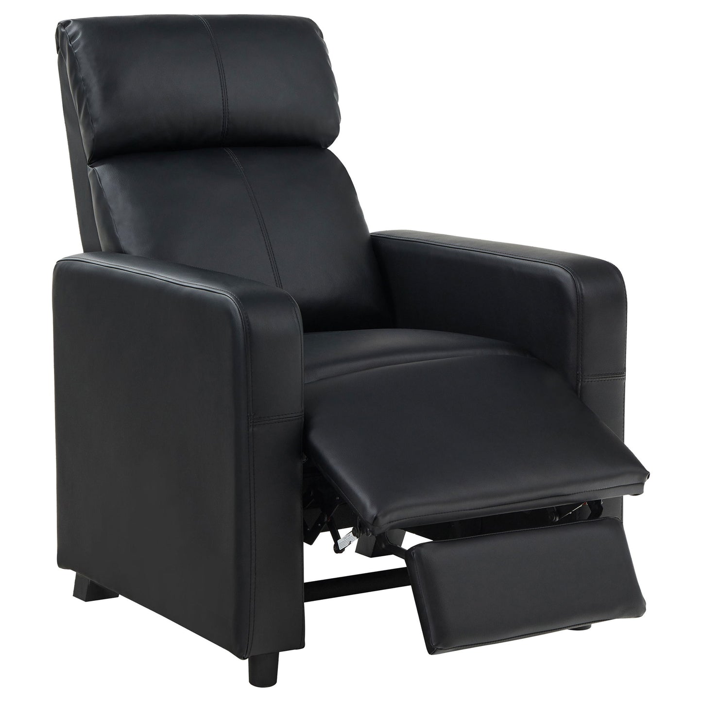 Warren - 4 Seater Home Theater With 3 Wedge Consoles - Black