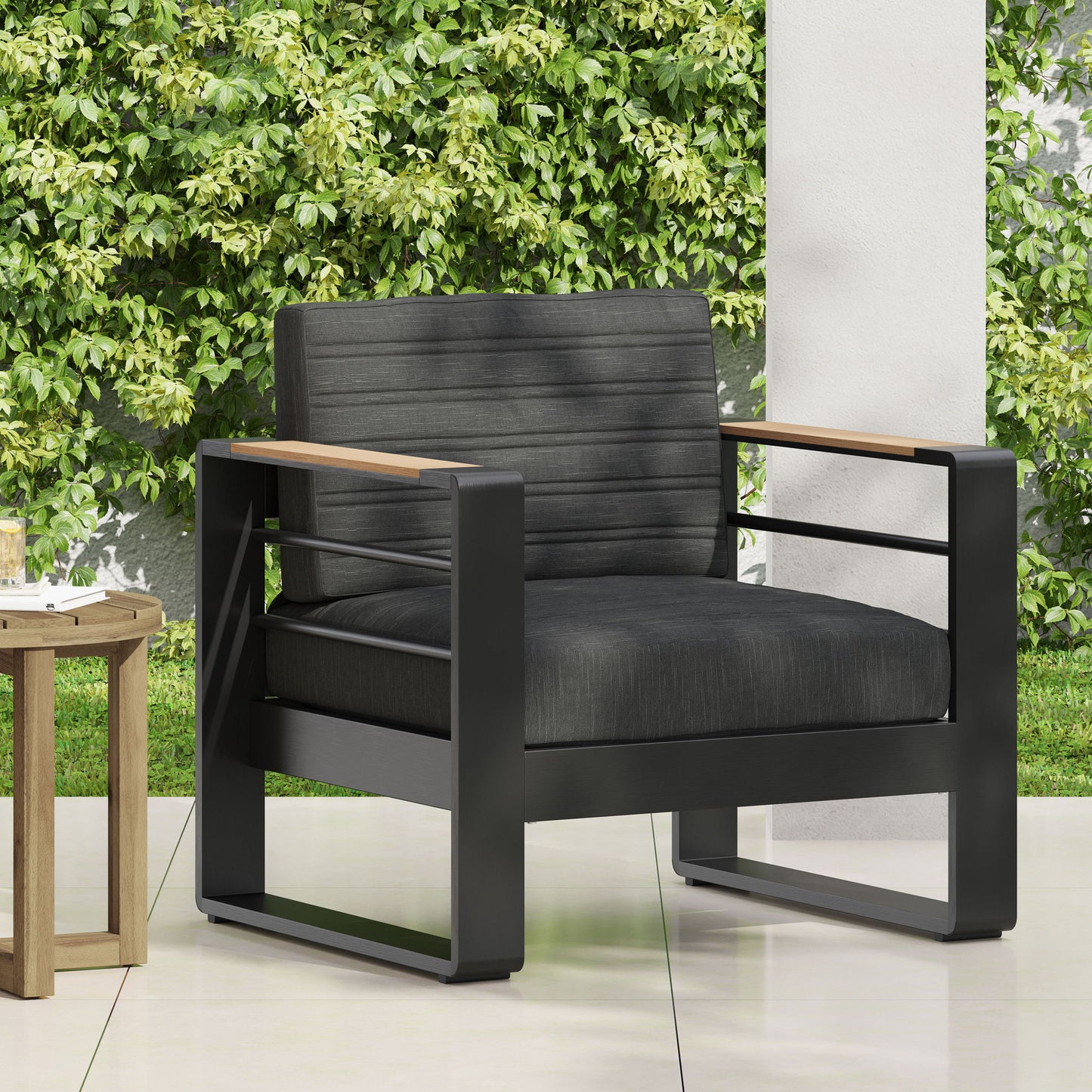 Giovanna - Club Chair Set With Aluminum Frame