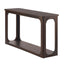 Console Table With Open Arch Cutouts For Living Room Hallway - Espresso