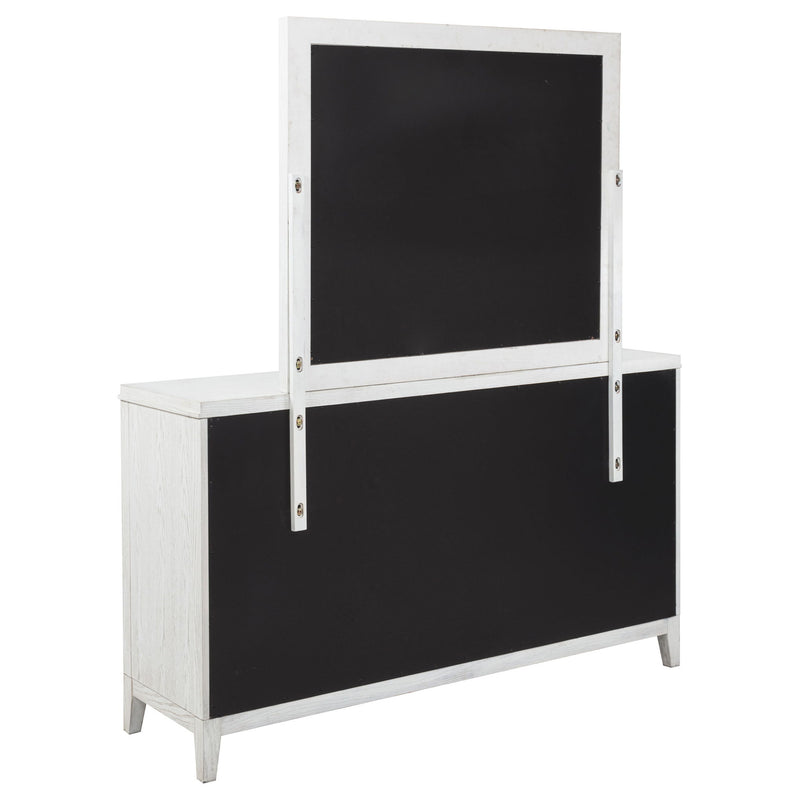 6 Drawer Dresser & Mirror - White