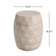 Travertine Lightweight Concrete Side Table For Indoor / Outdoor Use - Beige