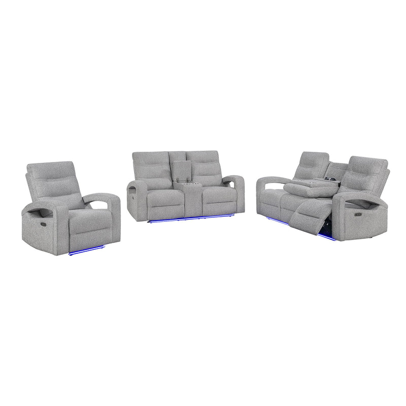 Isolde - Power Recliner, LED Lighting - Gray