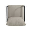 Leora - Modern Minimalist Round Tube Sofa Chair With Cushions - Beige / Black