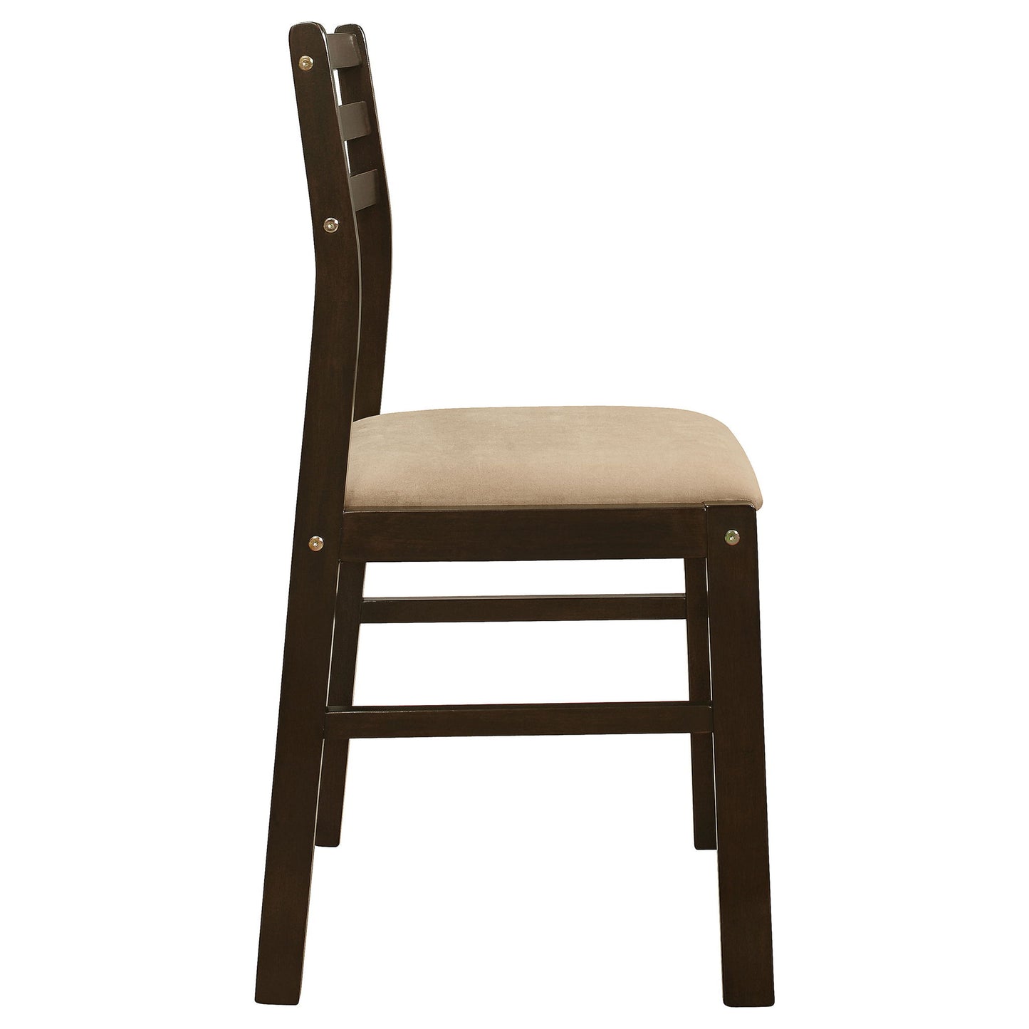 3 Piece Dining Set With Drop Leaf Table And Upholstered Chairs