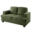 Modern Loveseat, Comfortable 2 Seater Couch With Deep Seating, Loose Back Cushions, Wide Arms