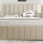 Upholstered Platform Bed With Twin Size Trundle And 3 Drawers