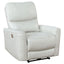 Dove Upholstered Power Recliner Chair With Smooth Power Recline And USB Charging - Gray