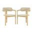 Sedona - Wood And Wicker Patio Dining Chair (Set of 2) - Natural / Brown