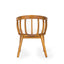 Klismos - Dining Armchair (Set of 2) - Teak / Beige