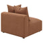 Colleen - Armless Chair With Pillows - Terracotta