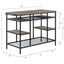 Lona - Kitchen Island - Rustic Oak / Black