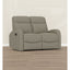 Manual Reclining Loveseat With Dual Seating Support For Living Room