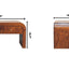 Darcy - Coffee Table, 2 Drawer - Chestnut