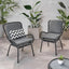 Outdoor Wicker Club Chair With Cushions (Set of 2)