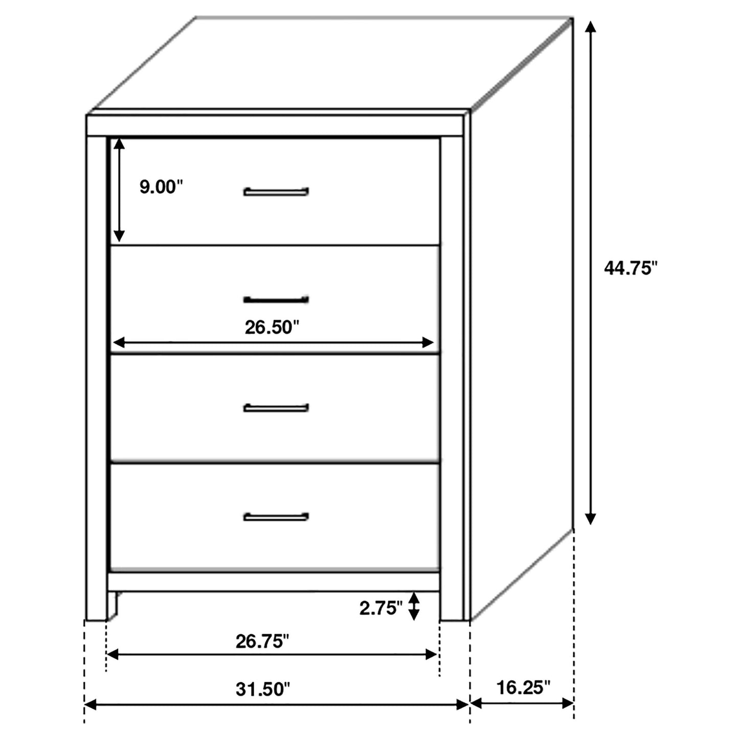 Geary - Slatted Headboard Panel Bedroom Set