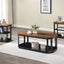 Decker - 3 Piece Occasional Set (1 Coffee & 2 End Tables) - Brown / Black
