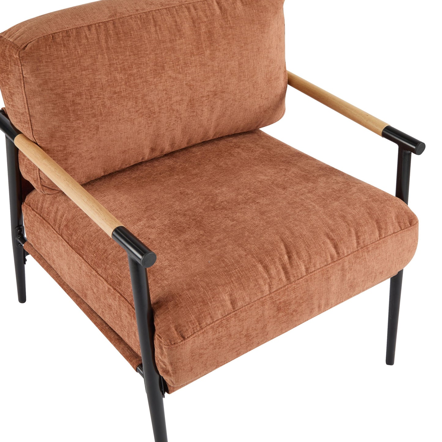 Modern Accent Chair With Cushions, Cozy Seating