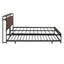 Platform Bed Frame With Trundle, USB Ports And Slat Support, No Box Spring Needed