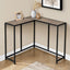 Corner Accent Console Table For Entryway, Unique L-Shaped Design