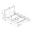 Bed, Upholstered, Transitional