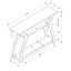 Accent Console Table For Entryway, Unique Curved Design
