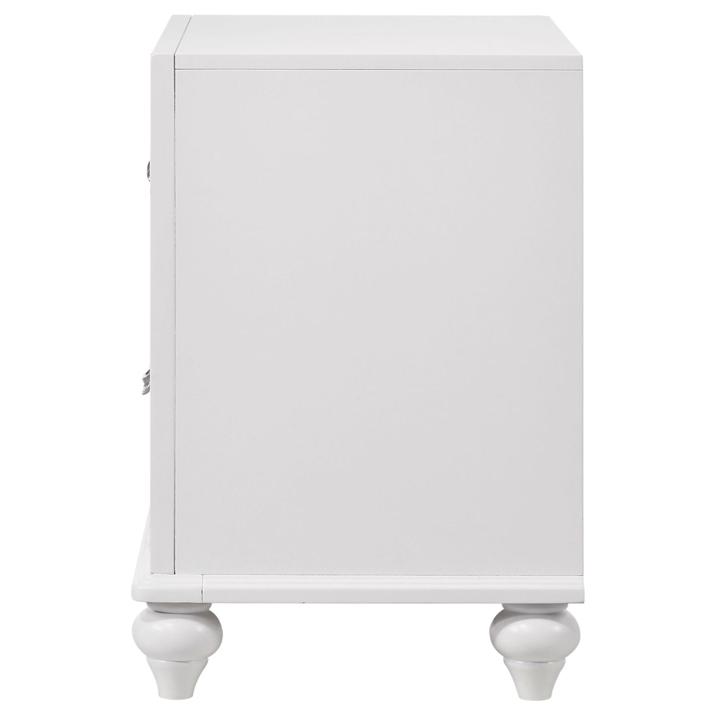 Barzini - 2 Drawer Nightstand Storage - White