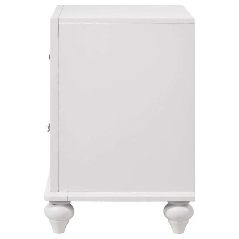 Barzini - 2 Drawer Nightstand Storage - White