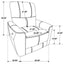 Dove Upholstered Power Recliner Chair With Smooth Power Recline And USB Charging - Gray