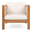 Outdoor Club Chair & Rope Arm And Cushions