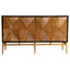 Capri - 4 Door Accent Cabinet - Brown / Gold