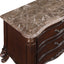 Constantine - Nightstand With Marble Top - Cherry