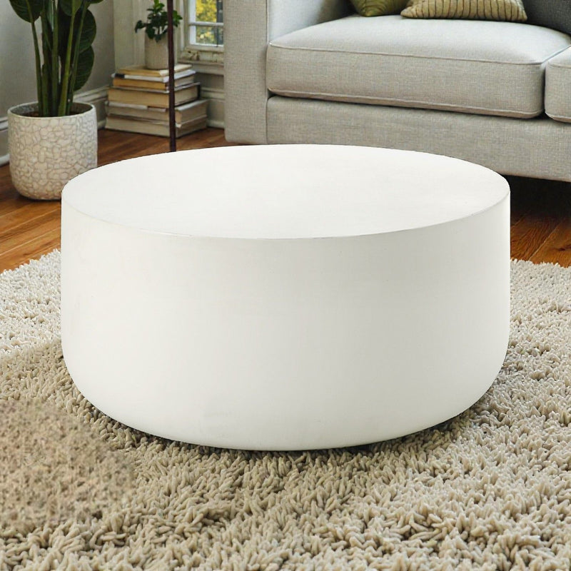 Dustan - Mesa de centro natural - Blanca