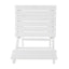 Outdoor Foldable Wood Dining Chair With Slat Design (Set of 2)