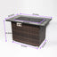Outdoor Fire Pit Table, Propane Fire Table With - Espresso