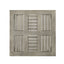 Dexterity - Outdoor Square Side Table With Wood Frame - Gray