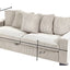 Luxe Sofa With 5 Matching Toss Pillows, Sleek Design, Spacious And Comfortable 3 Seater Couch