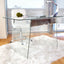 Glacier - Contemporary Desk - Clear / Chrome
