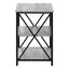 3 Tier Accent Table, Side Marble Look Contemporary & Modern