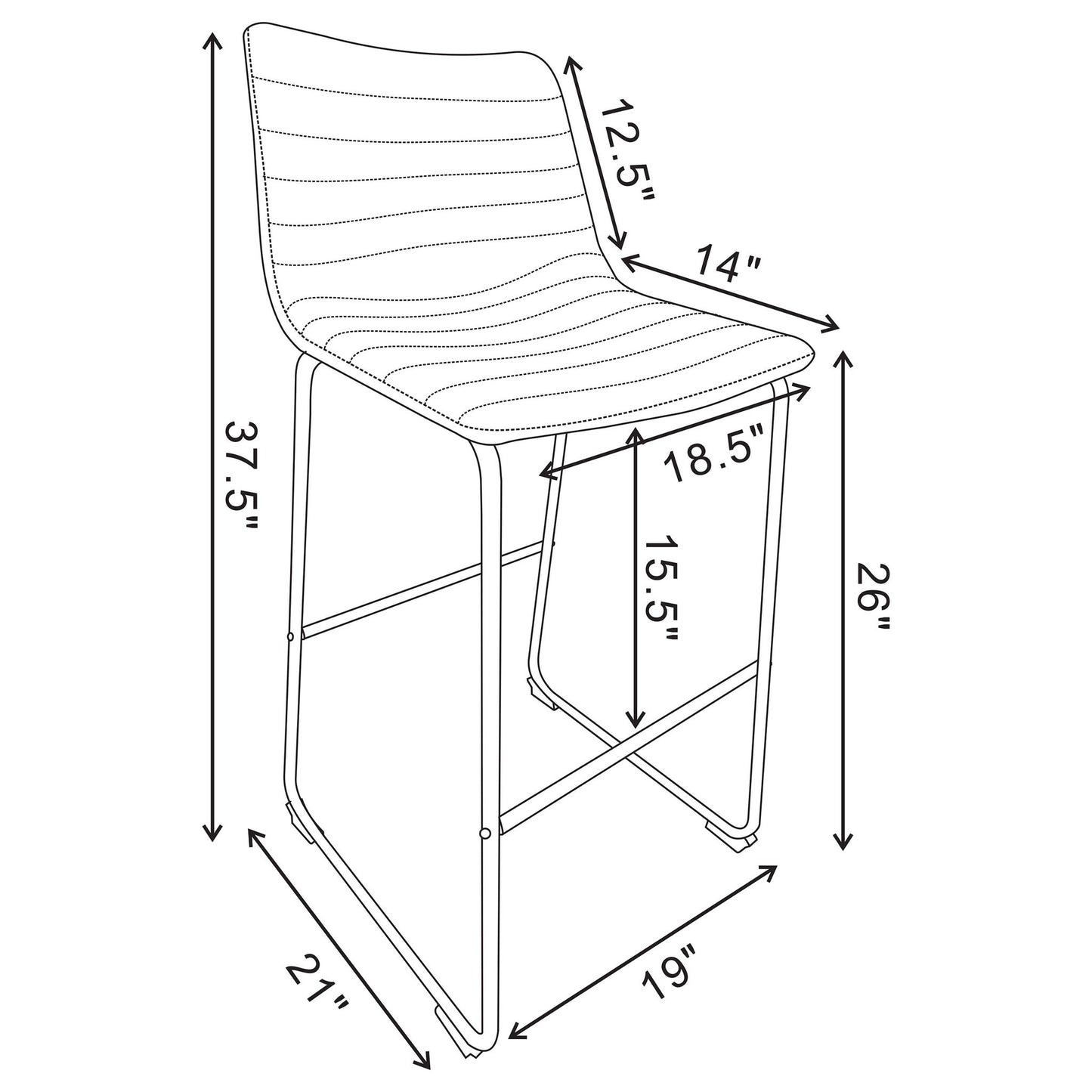 Torrence - Counter Chair (Set of 2)