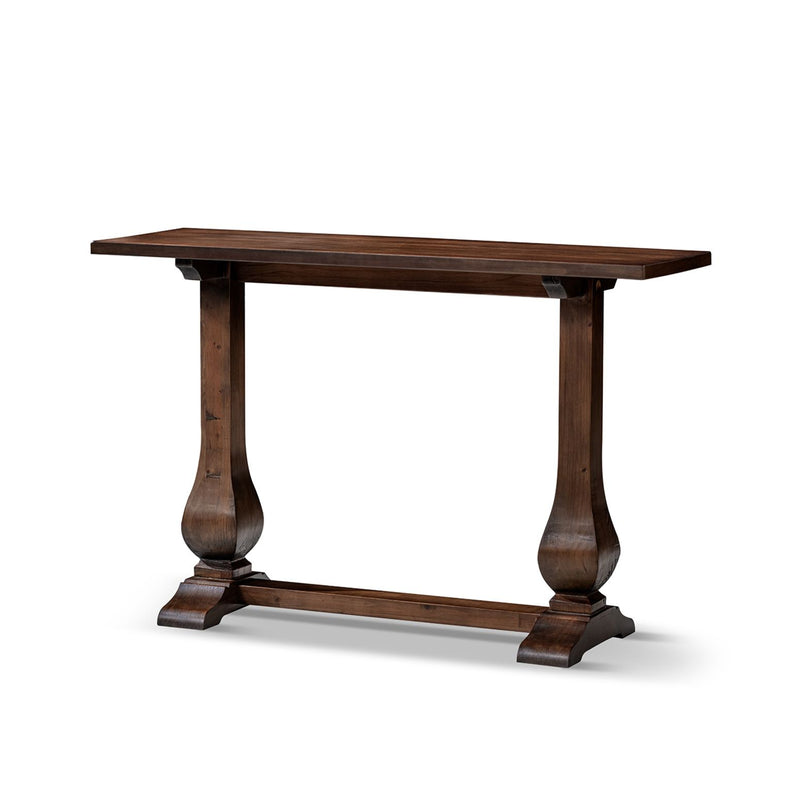 Whitmore - Trestle Console Table - Dark Brown