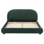 Upholstered Simple Modern Bedroom Bed With Curved Headboard