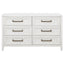 Inverness - 6 Drawer Bedroom Dresser - White