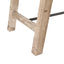Rustic Dining Table With Metal Support - Natural