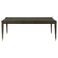 Blakely - Leaf Dining Table With Tapered Legs Accents - Ash Brown