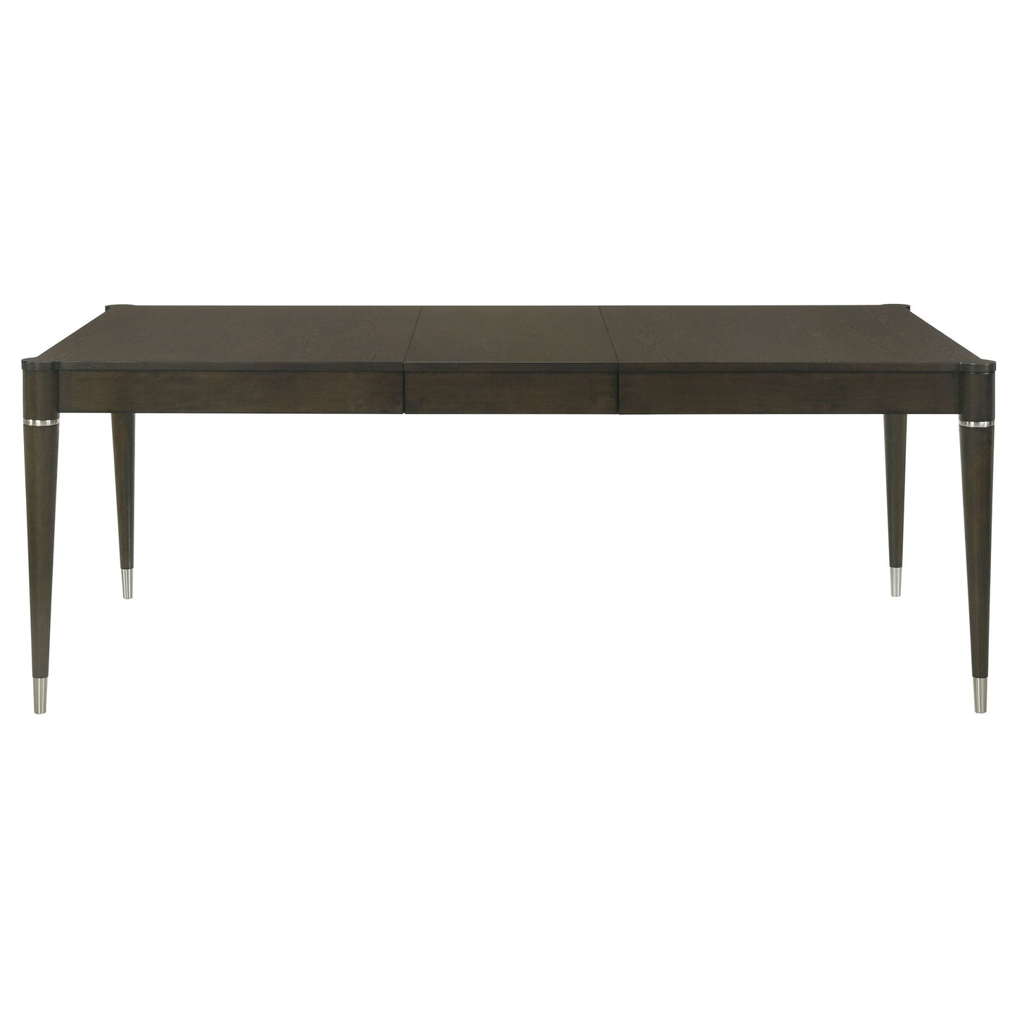 Blakely - Leaf Dining Table With Tapered Legs Accents - Ash Brown