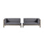 Brava - X Back Corner Bench