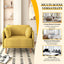Modern Upholstered Accent Chair With Soft Cushions, Sleek Armrest Design