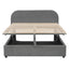Upholstered Platform Bed With Hydraulic Storage System