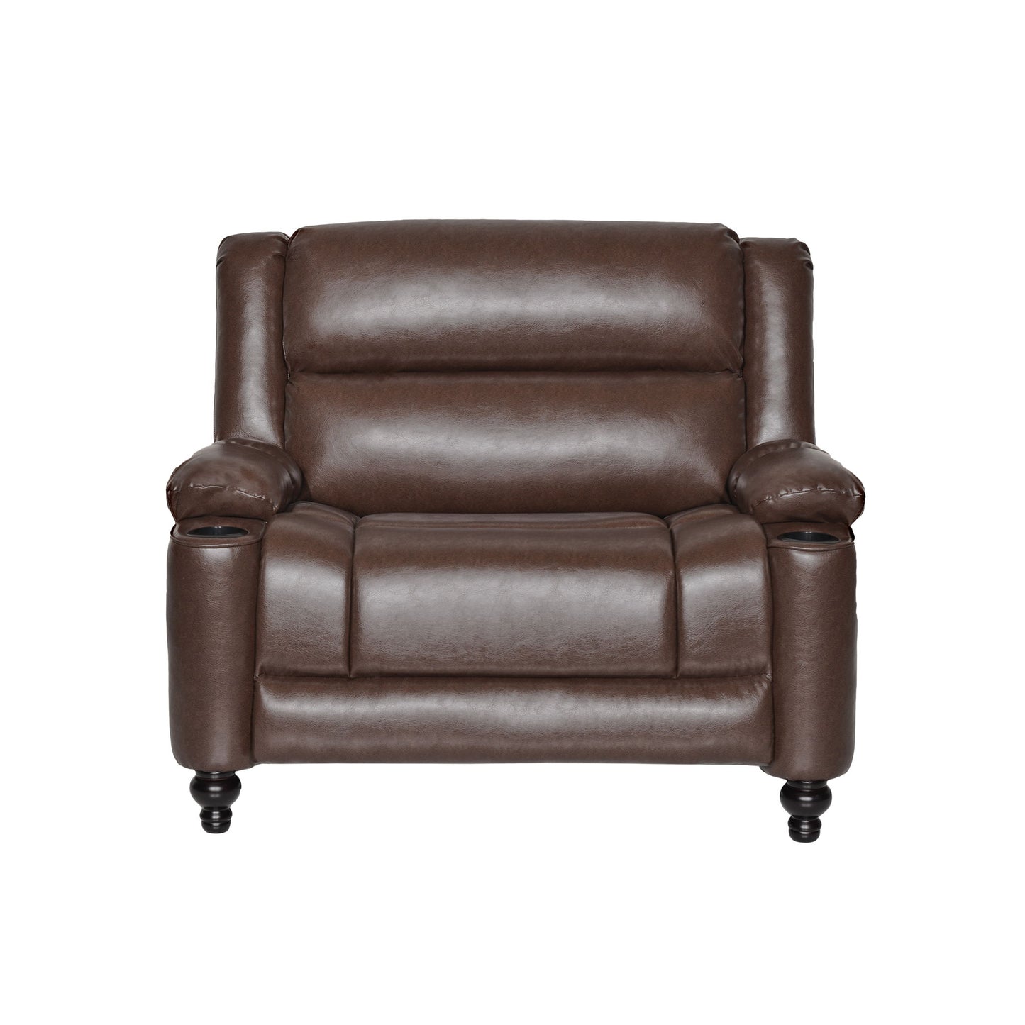 Tufted Design Wide Manual Recliner Chair